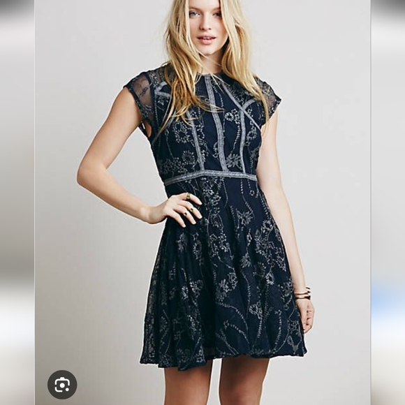 FP Laurel Lace Minidress Size 0 - Picture 2 of 16